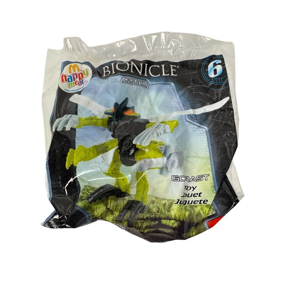 Lego Bionicle Mcdonalds Happy Meal Toy 2008 #6 Gorast New In Package FFT3